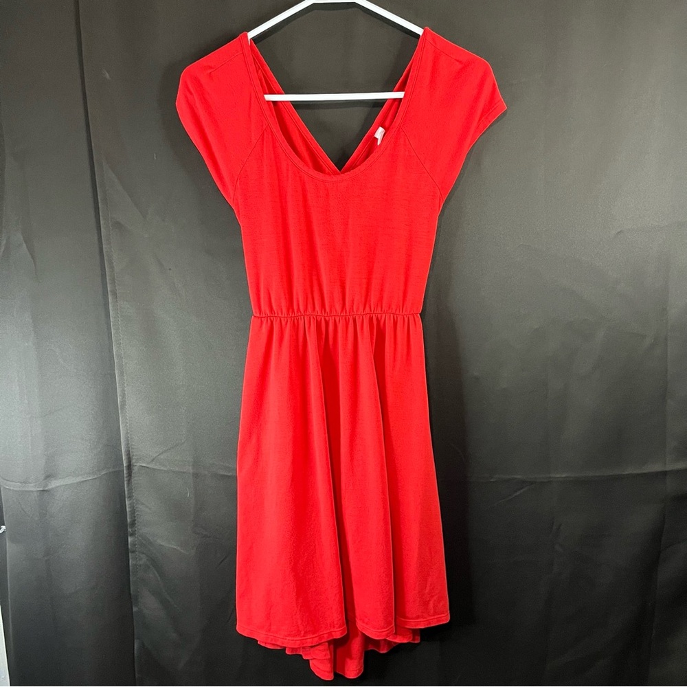 Xhilaration Red Dress Open Back. Size Medium EUC